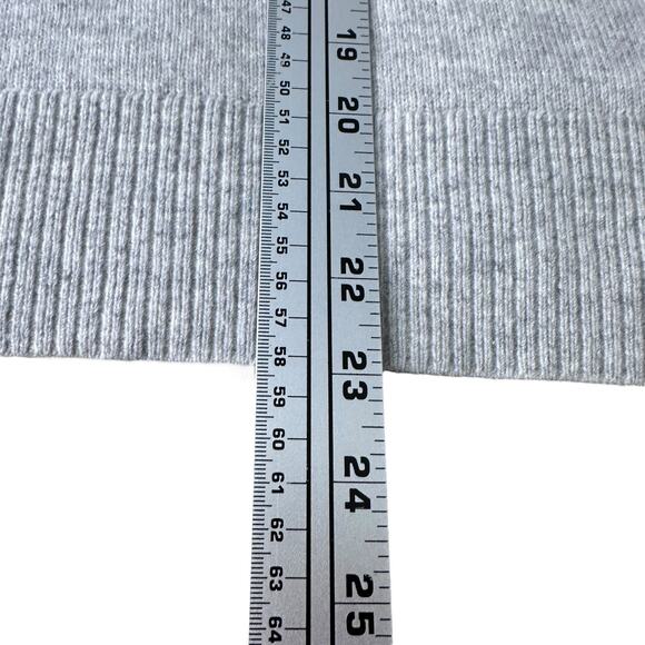 The White Label Company Heart Sweater Women's XS Heather Gray 100% Cashmere Knit - Picture 11 of 11